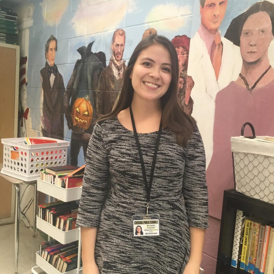 The department's new English teacher, Ms. Michelle Taliento