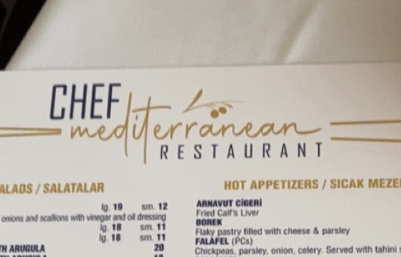 Dressing Up To Go Downtown: A Review of Chef Mediterranean